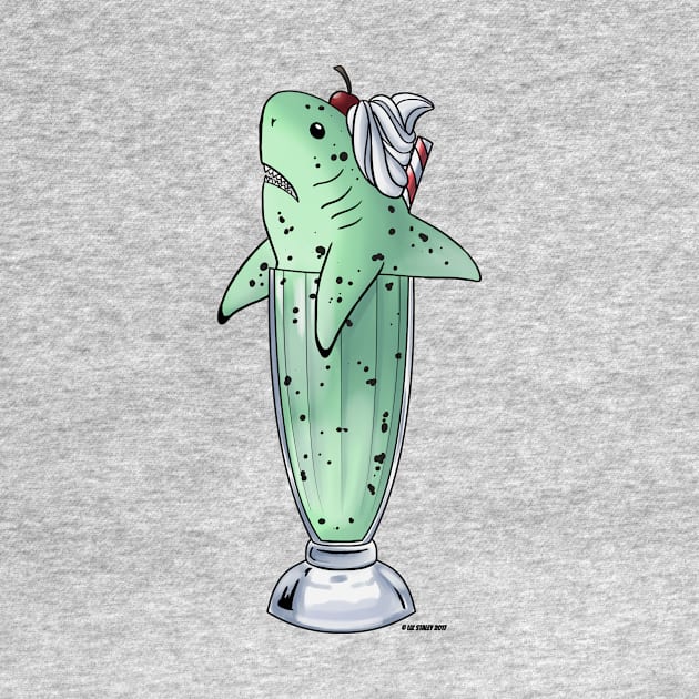 Mint Choco Chip Milkshark by lizstaley